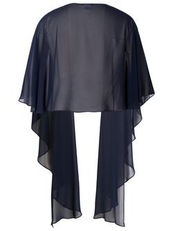 Chesca Chiffon Shawl - view 2, Dark Navy