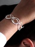 Nina B Sterling Silver Open Circles Bracelet, Silver