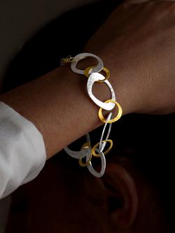 Nina B Open Link Bracelet, Silver/Gold - view 2, Silver/Gold