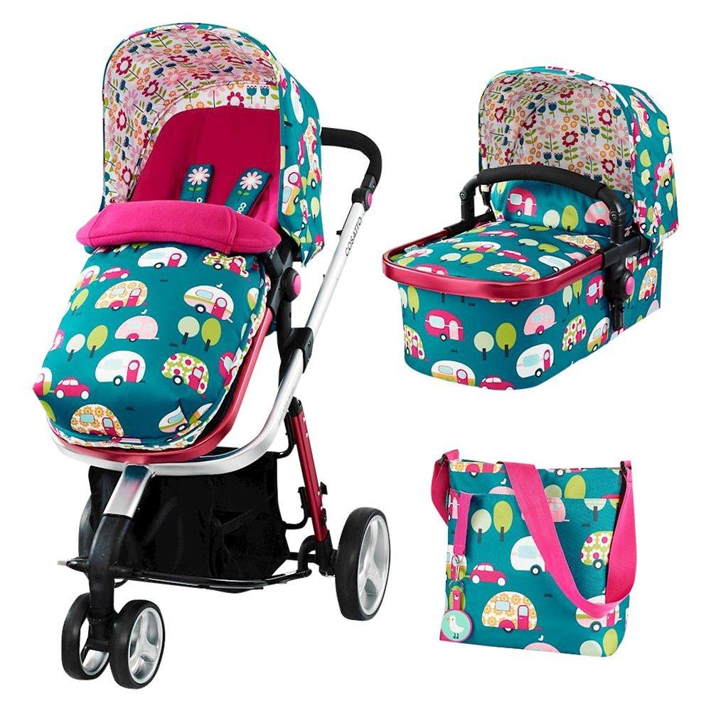 Cosatto Giggle 2 Puschair Complete Set with Carrycot and Changing Bag Happy Campers