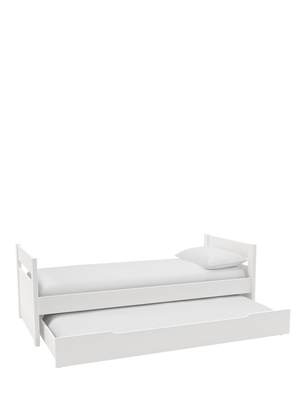 Stompa Originals Guest Bed Frame and Trundle, Extra Long Single, White - view 2, White
