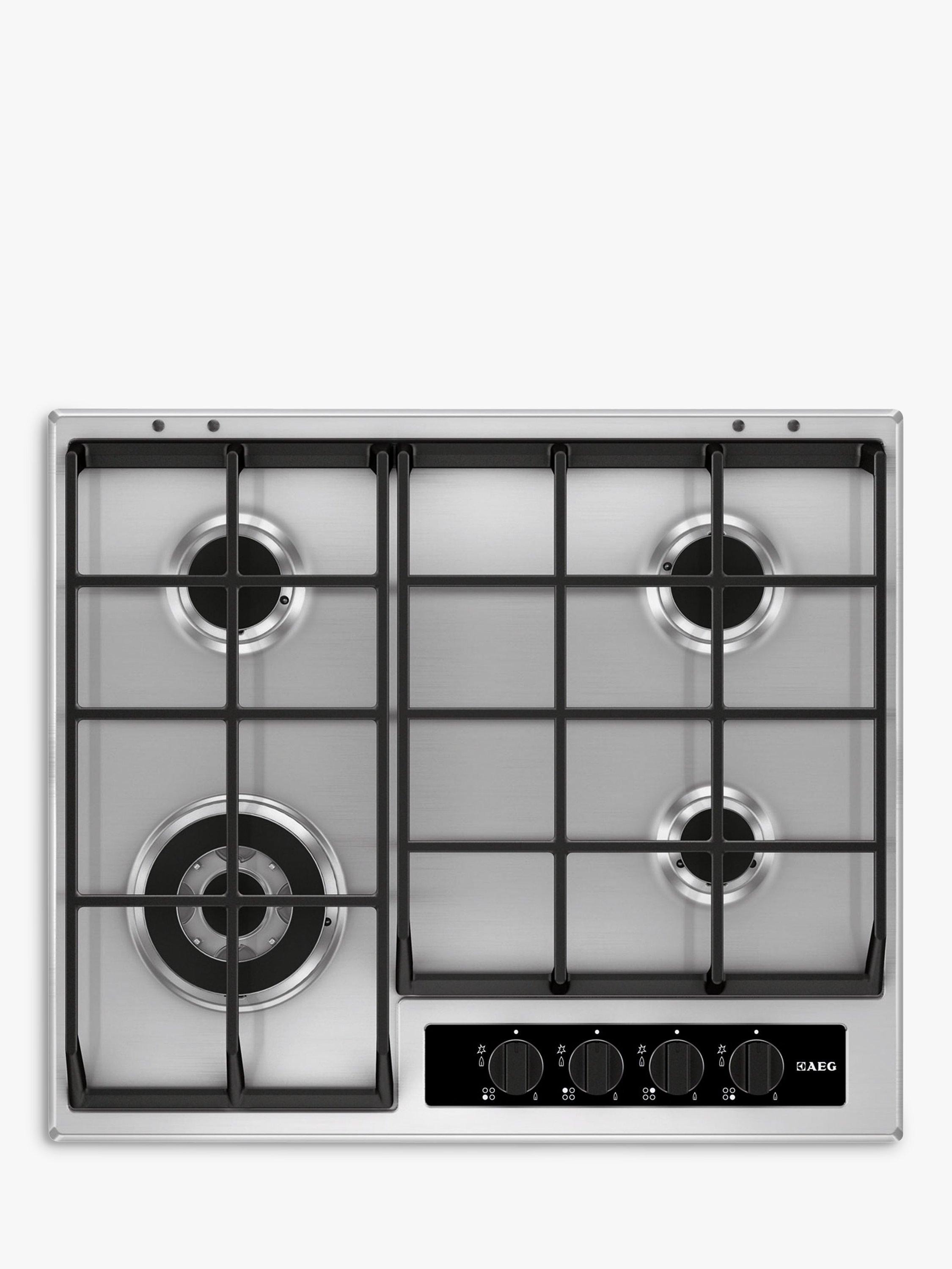 AEG HG654550SY Gas Hob, Stainless Steel
