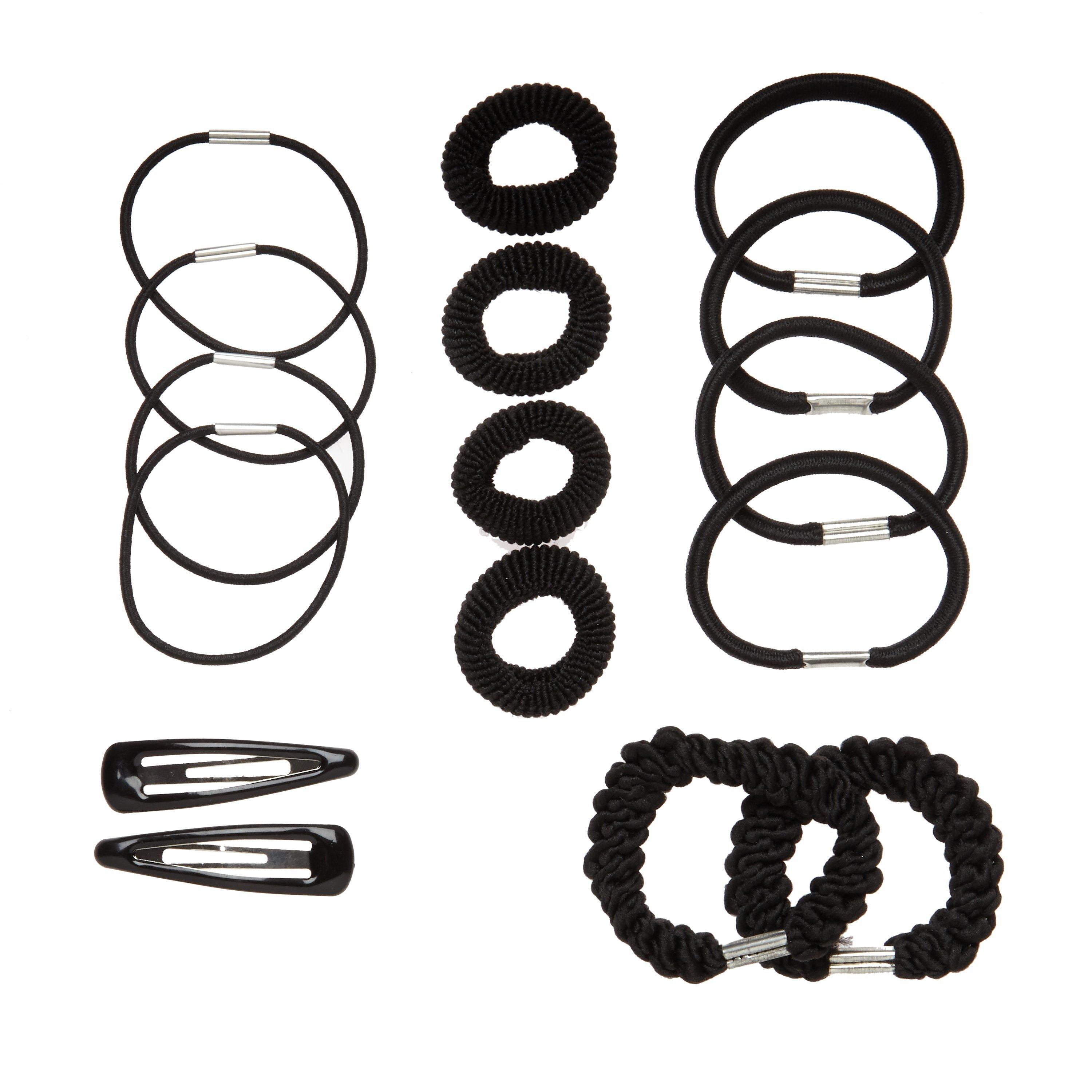 Highclare School Hair Accessories Pack, Black