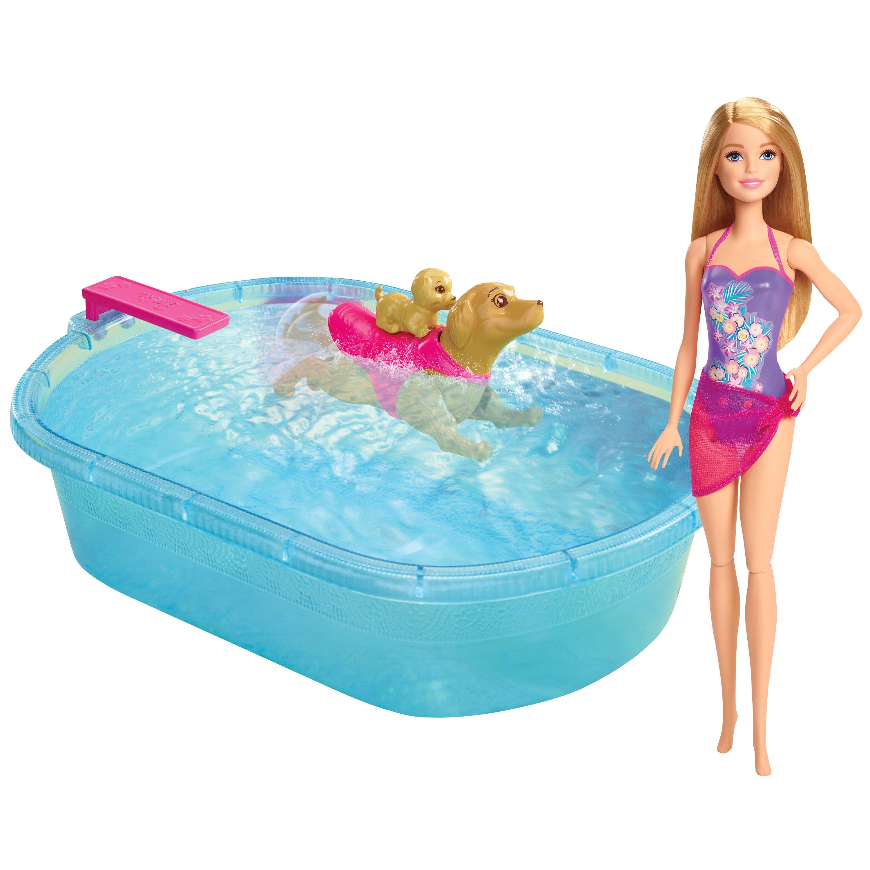 Barbie puppy pool set sale