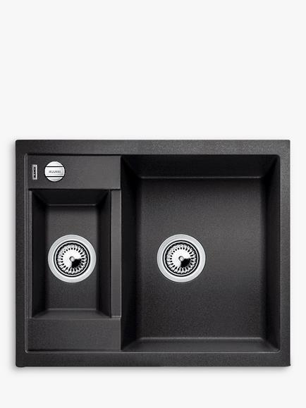 BLANCO Metra 6 1.5 Bowl Inset Composite Granite Kitchen Sink, Anthracite