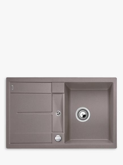 BLANCO Metra 45 S Single Bowl Inset Kitchen Sink, Tartufo