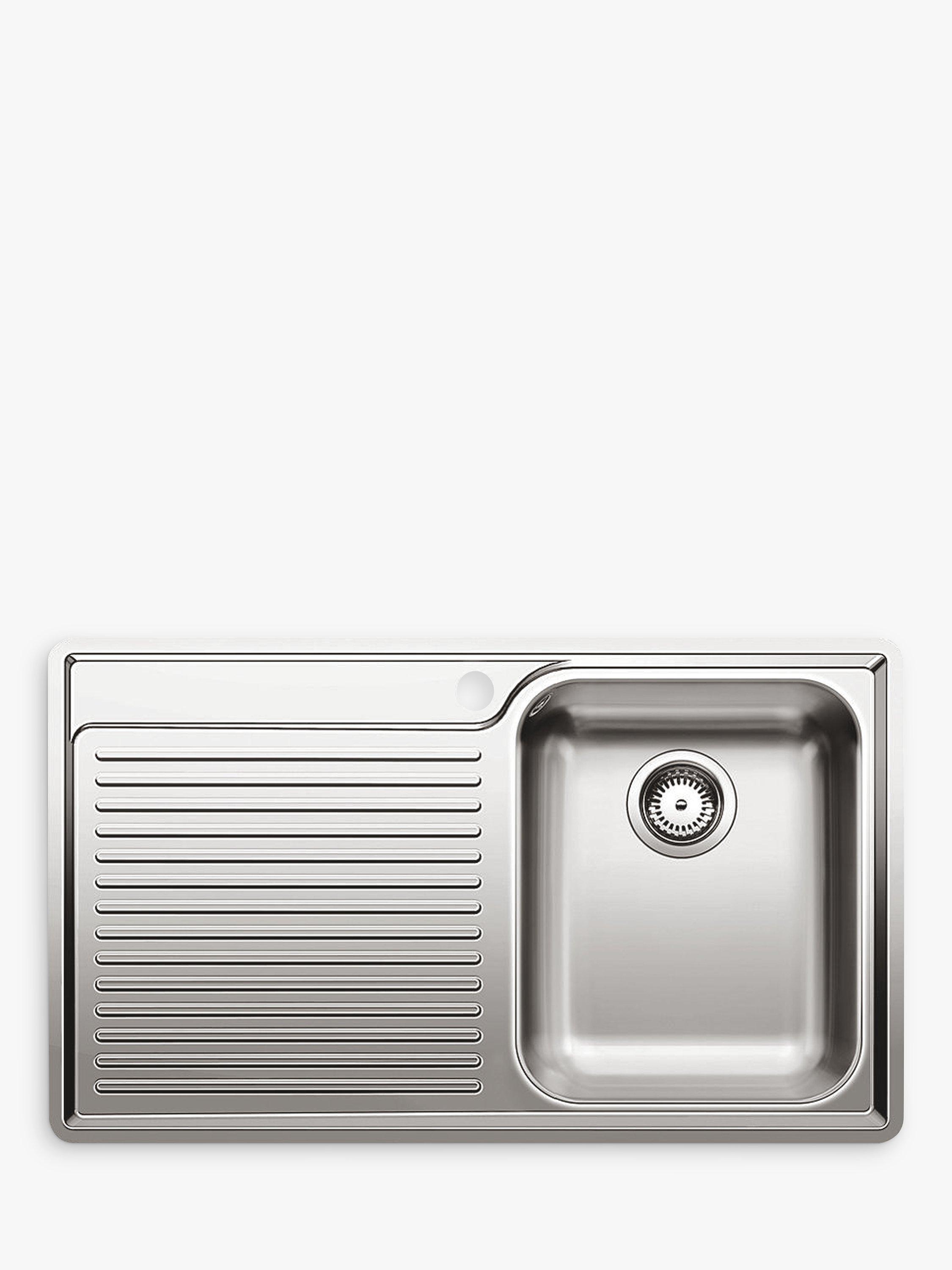 Blanco Classic 45 S-IF Single Inset Kitchen Sink with Right Hand Bowl, Stainless Steel
