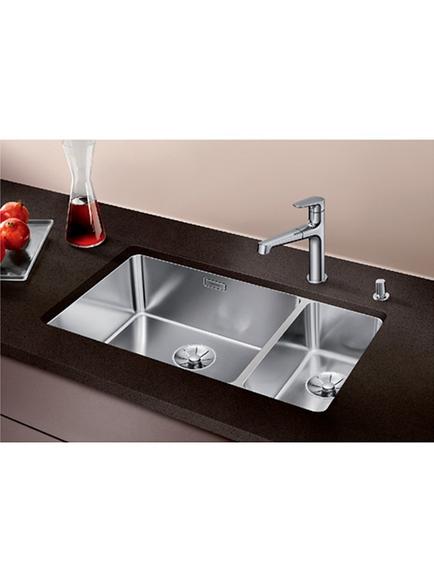 BLANCO Andano 340/180-U 1.5 Undermounted Kitchen Sink with Left Hand Bowl, Stainless Steel - view 2, Stainless Steel