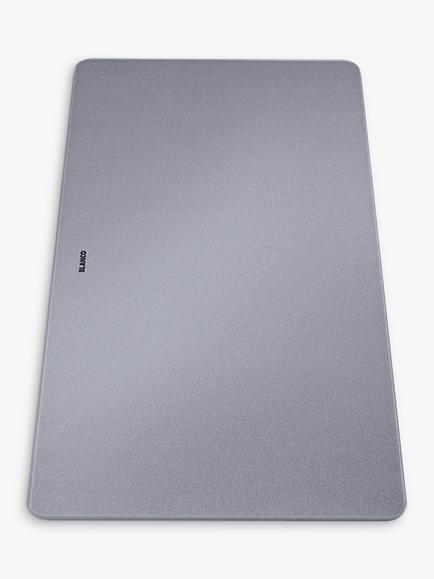 BLANCO Glass Chopping Board, Silver, L43.5cm, Silver