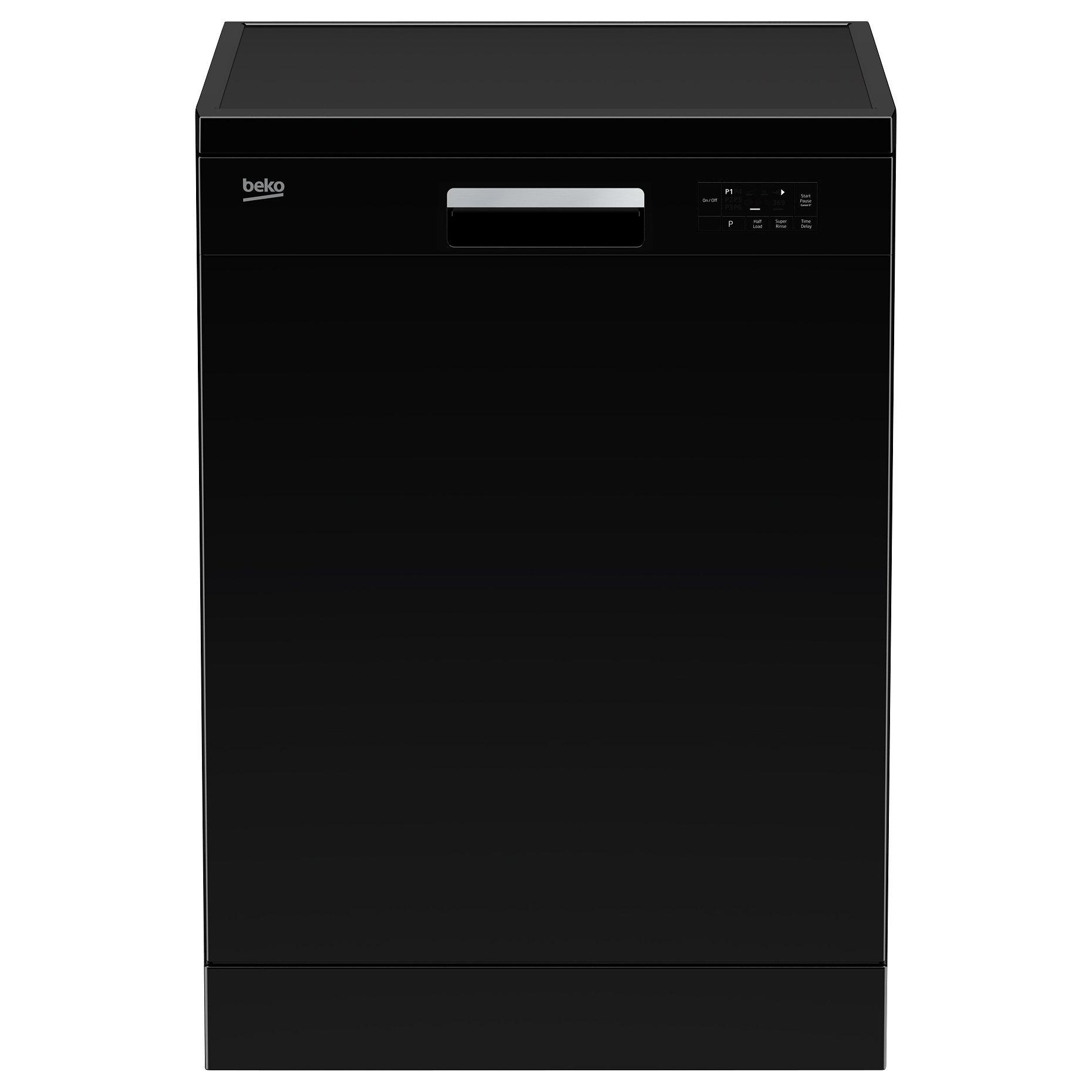 Beko DFN16210B Freestanding Dishwasher, Black