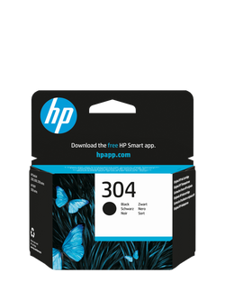 HP 304 Black Original Ink Cartridge, Single, Instant Ink Compatible, Black