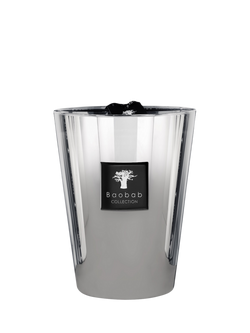 Baobab Platinum Max 24 Scented Jar Candle, 3kg, Silver