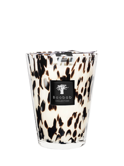 Boabab Black Pearls Max 24 Scented Jar Candle, 3kg, Black