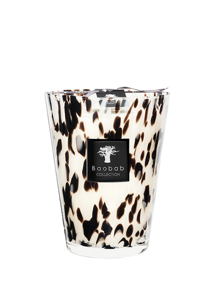 Boabab Black Pearls Max 24 Scented Jar Candle, 3kg, Black