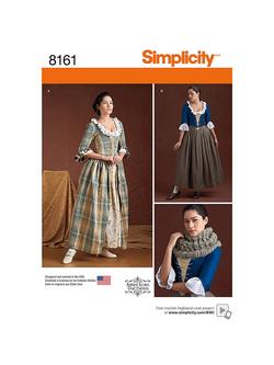 Simplicity Women's Dress Costume Sewing Pattern, 8161, 