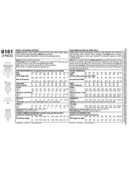 Simplicity Women's Dress Costume Sewing Pattern, 8161 - view 2, 