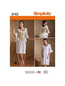Simplicity Women's Undergarments Costume Sewing Pattern, 8162, 