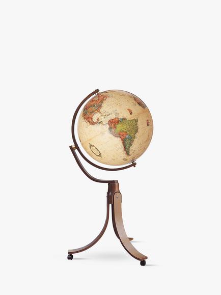 Nova Rico Emily Floor Pedestal Globe, 50cm, Brown