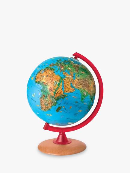 Nova Rico Circus Illuminated Children's Globe, 25cm, Brown