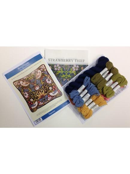 Bothy Threads William Morris The Strawberry Thief Printed Canvas Tapestry Kit - view 2, Multi