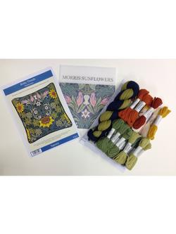 Bothy Threads William Morris Sunflowers Printed Canvas Tapestry Kit - view 2, Multi