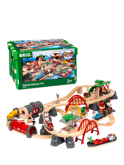 BRIO World Deluxe Railway Set, FSC-Certified (Beech) - view 2, 