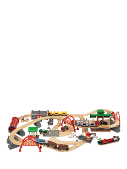 BRIO World Deluxe Railway Set, FSC-Certified (Beech), 
