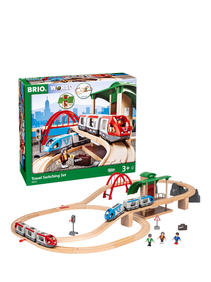 BRIO World Travel Switching Train Set, FSC-Certified (Beech) - view 2, 