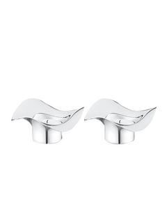 Georg Jensen Cobra Tealights, Set of 2, Silver