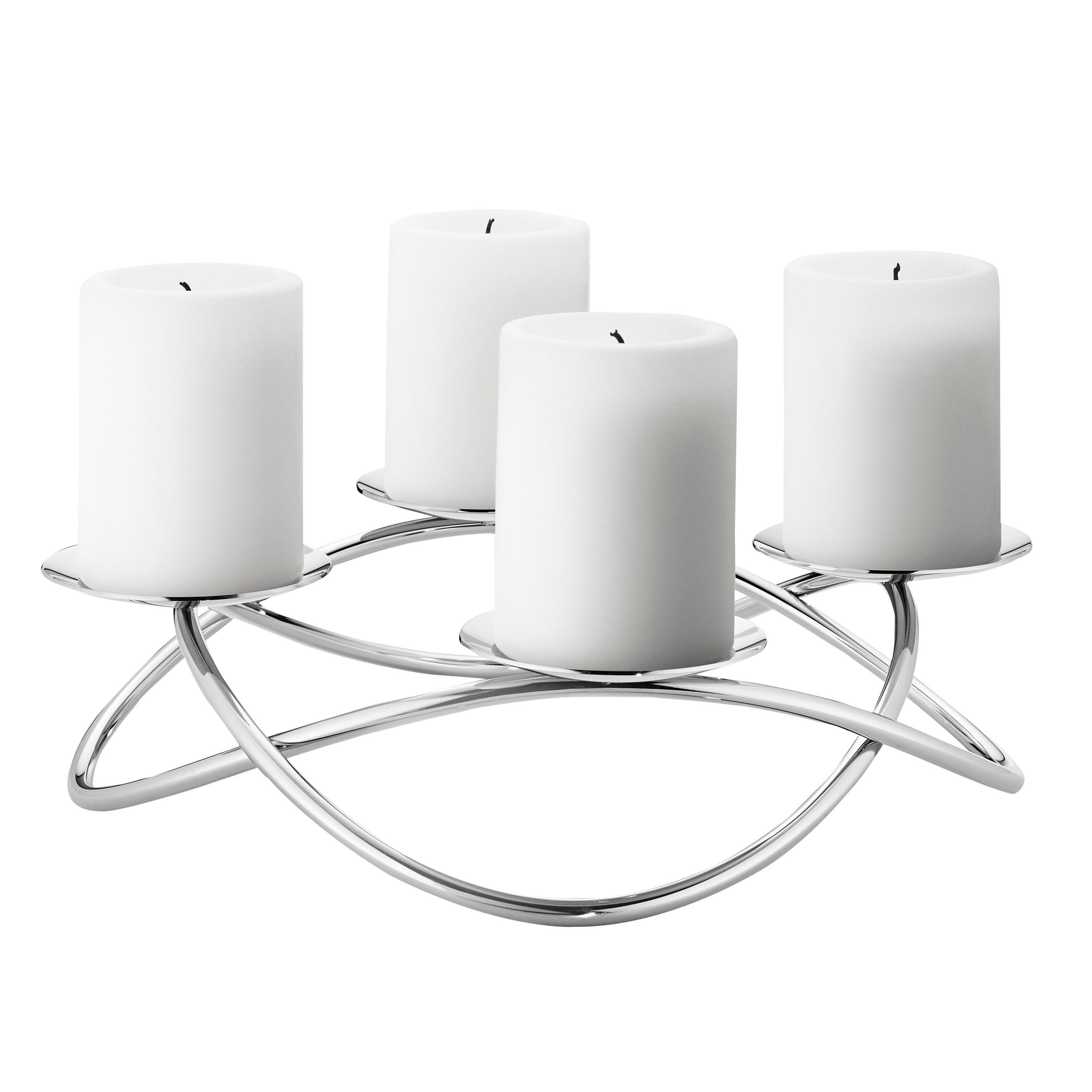 Georg Jensen Season Grand Candle Stick Holder, Steel