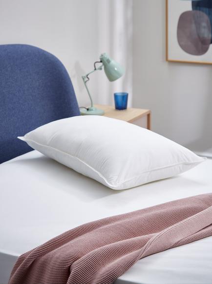 John Lewis Synthetic Soft Touch Washable Standard Pillow, Firm, White