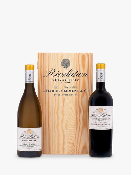 Revelation Chardonnay & Cabernet Merlot Gift Set, 2 x 75cl, 