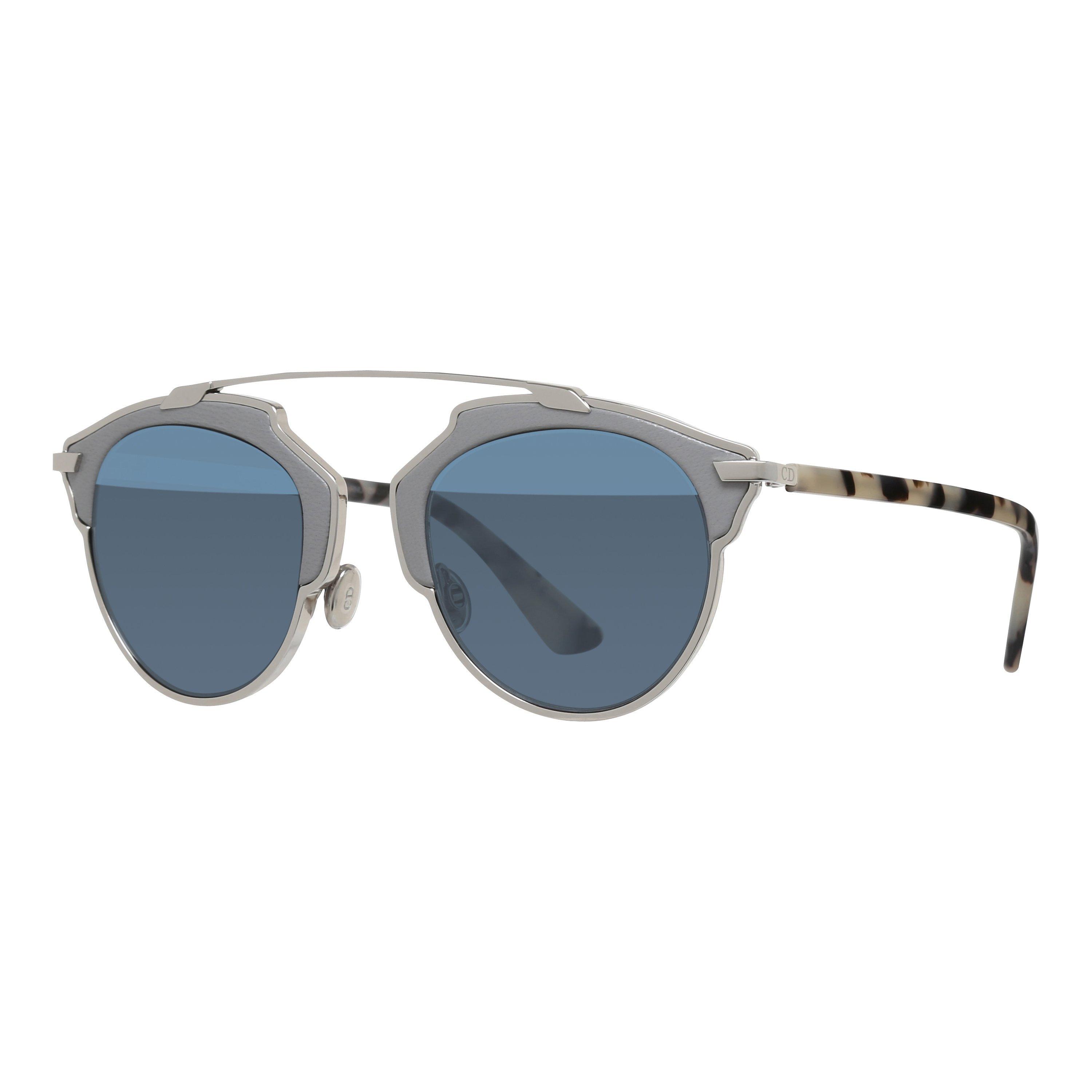 DIOR DIORsoreal Round Sunglasses, Tortoise/Blue