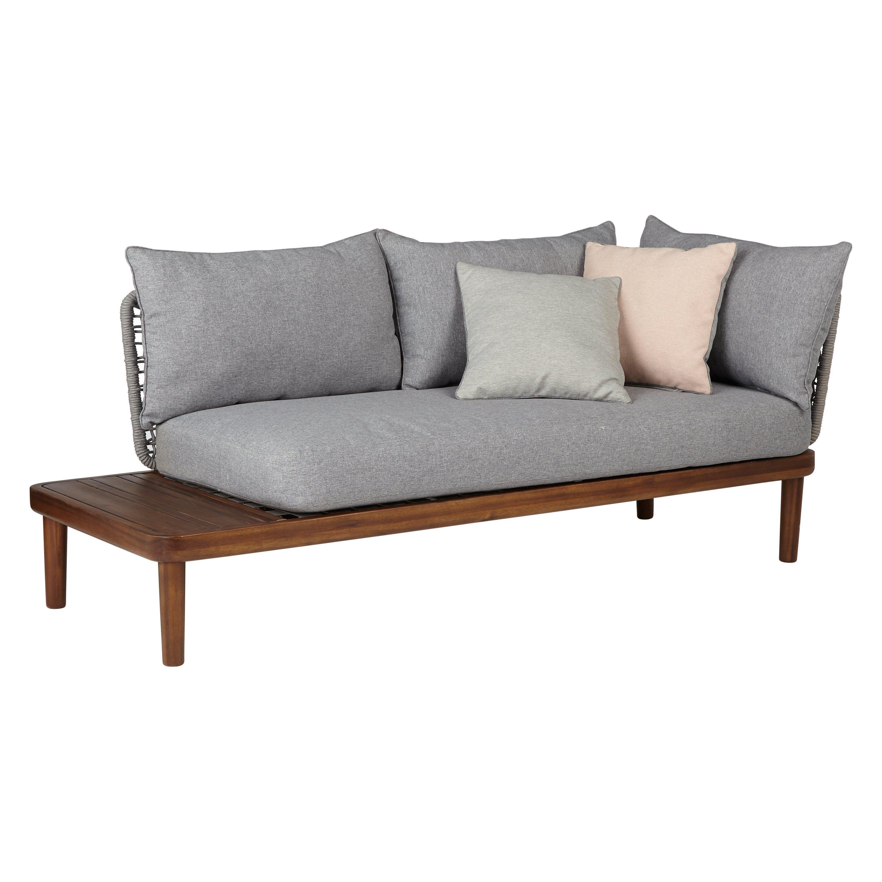 Design Project by John Lewis No.096 Lounging Chaise With Table, FSC-Certified (Acacia)
