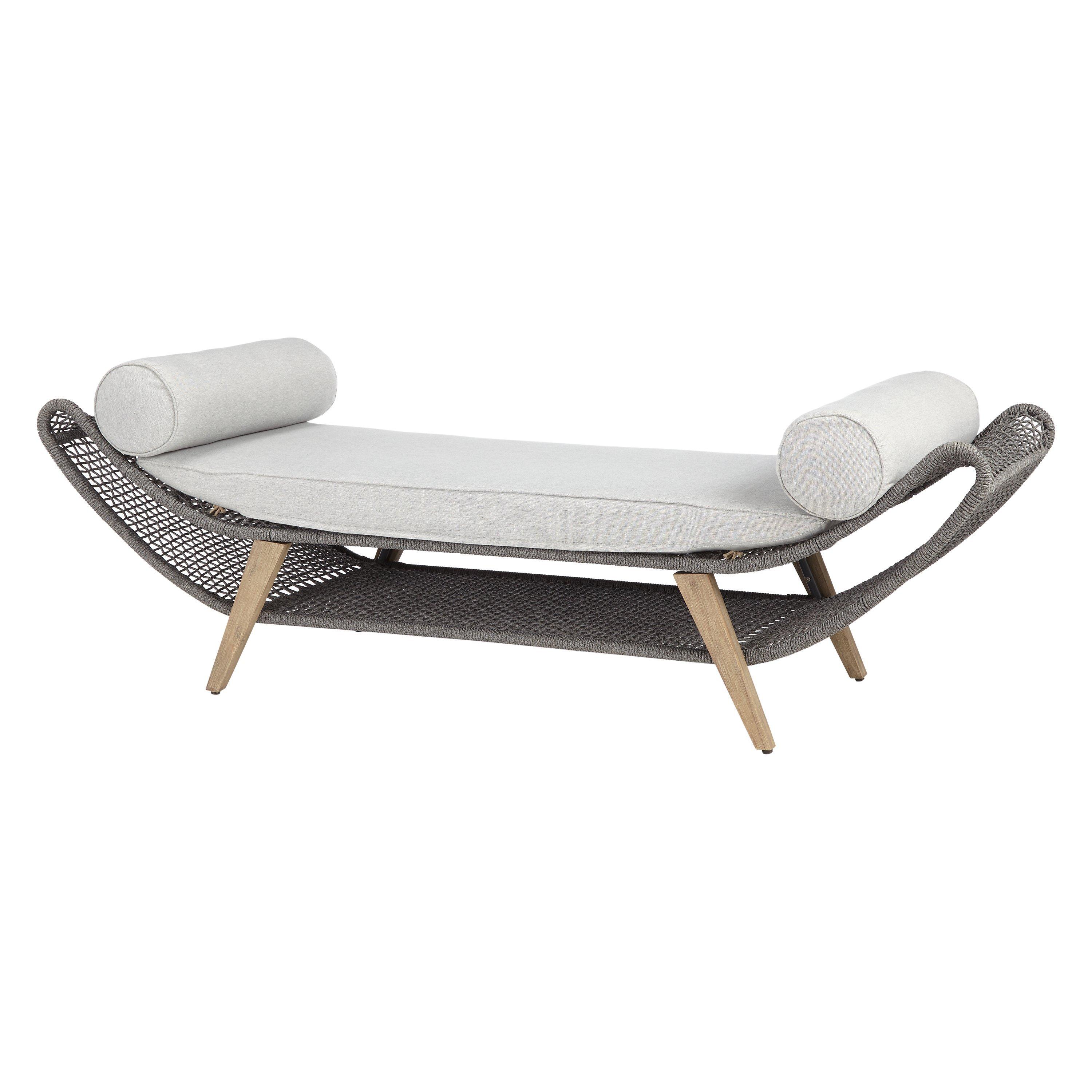 John Lewis & Partners Leia Cosy Daybed, FSC-Certified (Eucalyptus Grandis), Grey