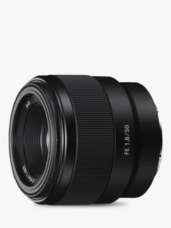 Sony SEL50F18F FE 50mm f/1.8 - f/22 Standard Lens, Black