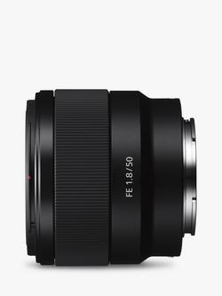 Sony SEL50F18F FE 50mm f/1.8 - f/22 Standard Lens - view 2, Black