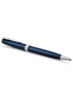 PARKER Sonnet Matt Lacquer Ballpoint Pen, Blue - view 2, Blue