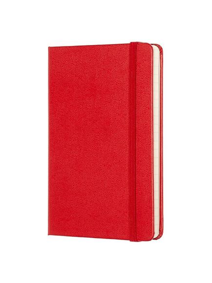 Moleskine Pocket Sized Hard Cover Ruled Notebook - view 2, Red