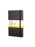 Moleskine Large Hard Cover Squared Notebook, Black