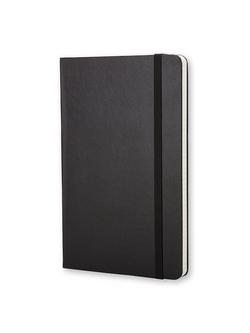 Moleskine Large Hard Cover Squared Notebook, Black - view 2, Black