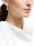 Lido Freshwater Pearl Drop Earrings, Silver/White