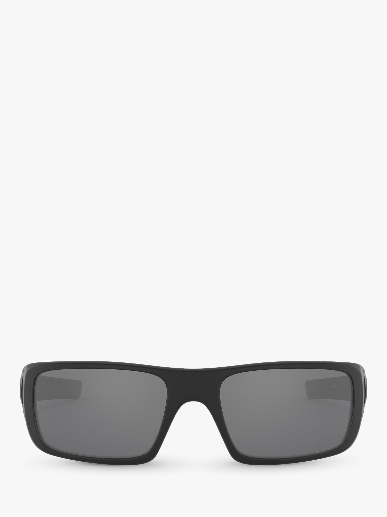 Product image 3 of 9, which shows Oakley OO9239 Crankshaft Sunglasses, Matte Black/Mirror Silver