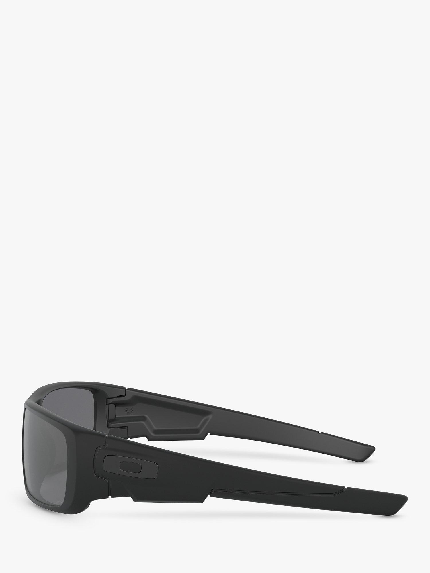 Product image 4 of 9, which shows Oakley OO9239 Crankshaft Sunglasses, Matte Black/Mirror Silver