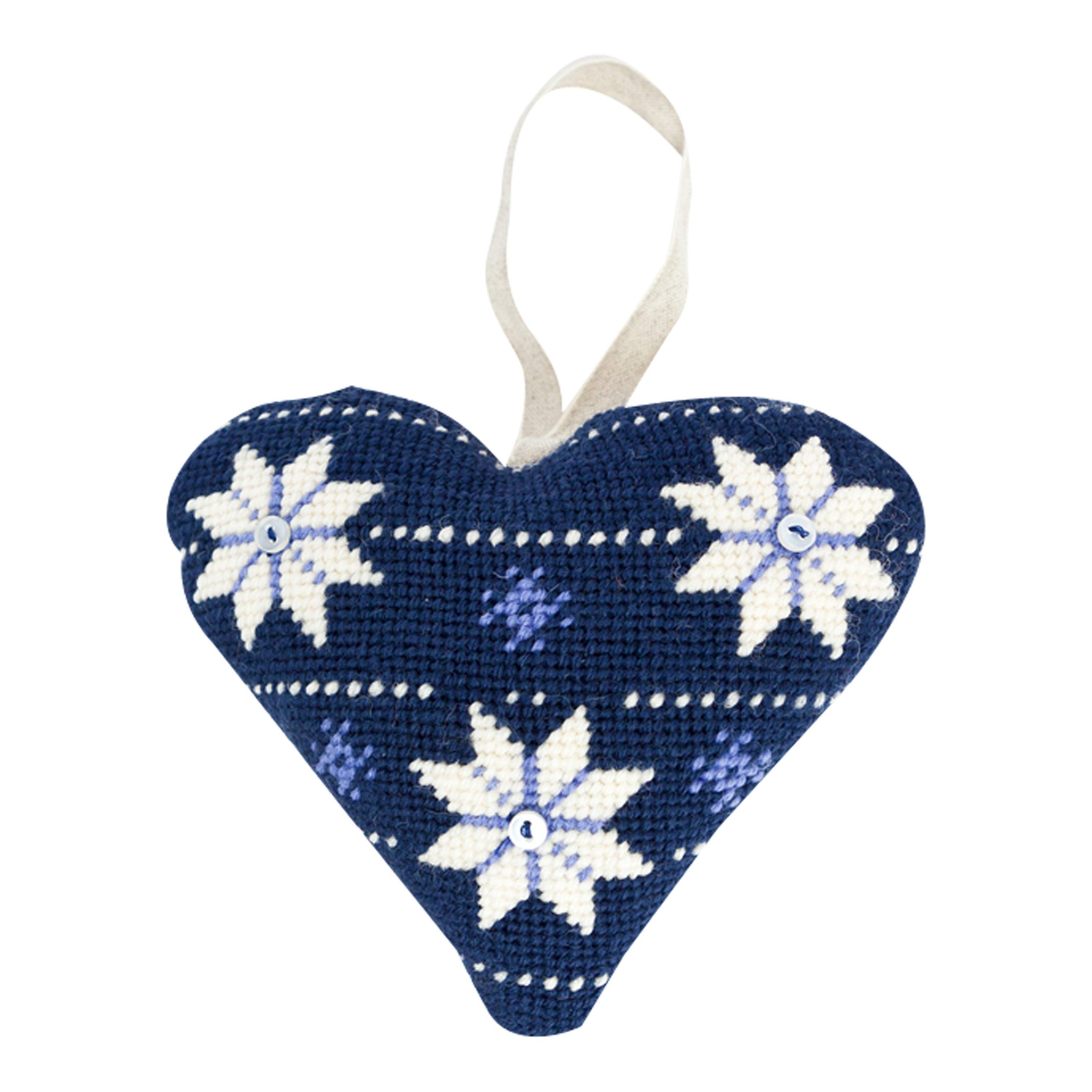 Cleopatra's Needle Lavender Heart Tapestry Kit, Scandinavian