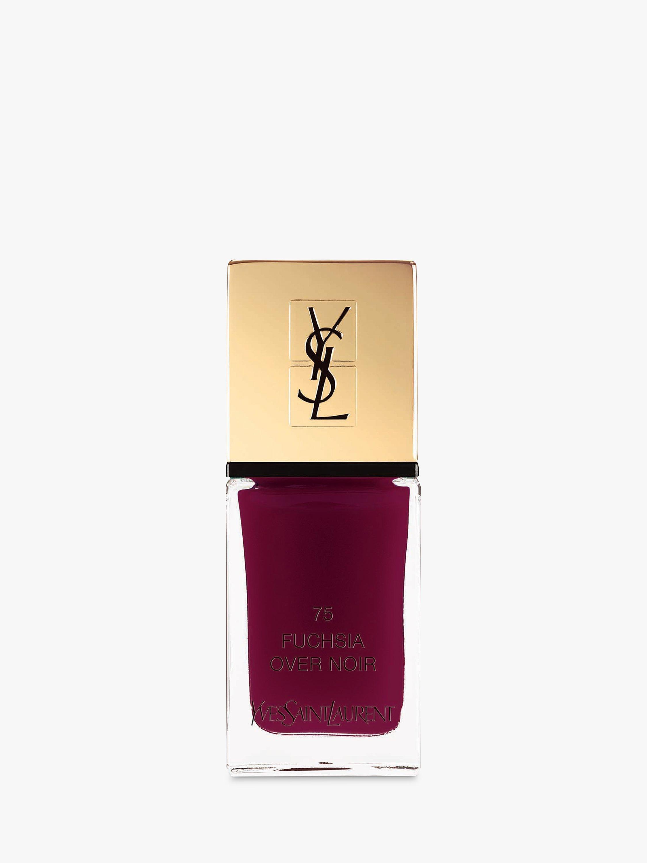 Yves Saint Laurent La Laque Couture Nail Polish, 75 Fuchsia Over Noir