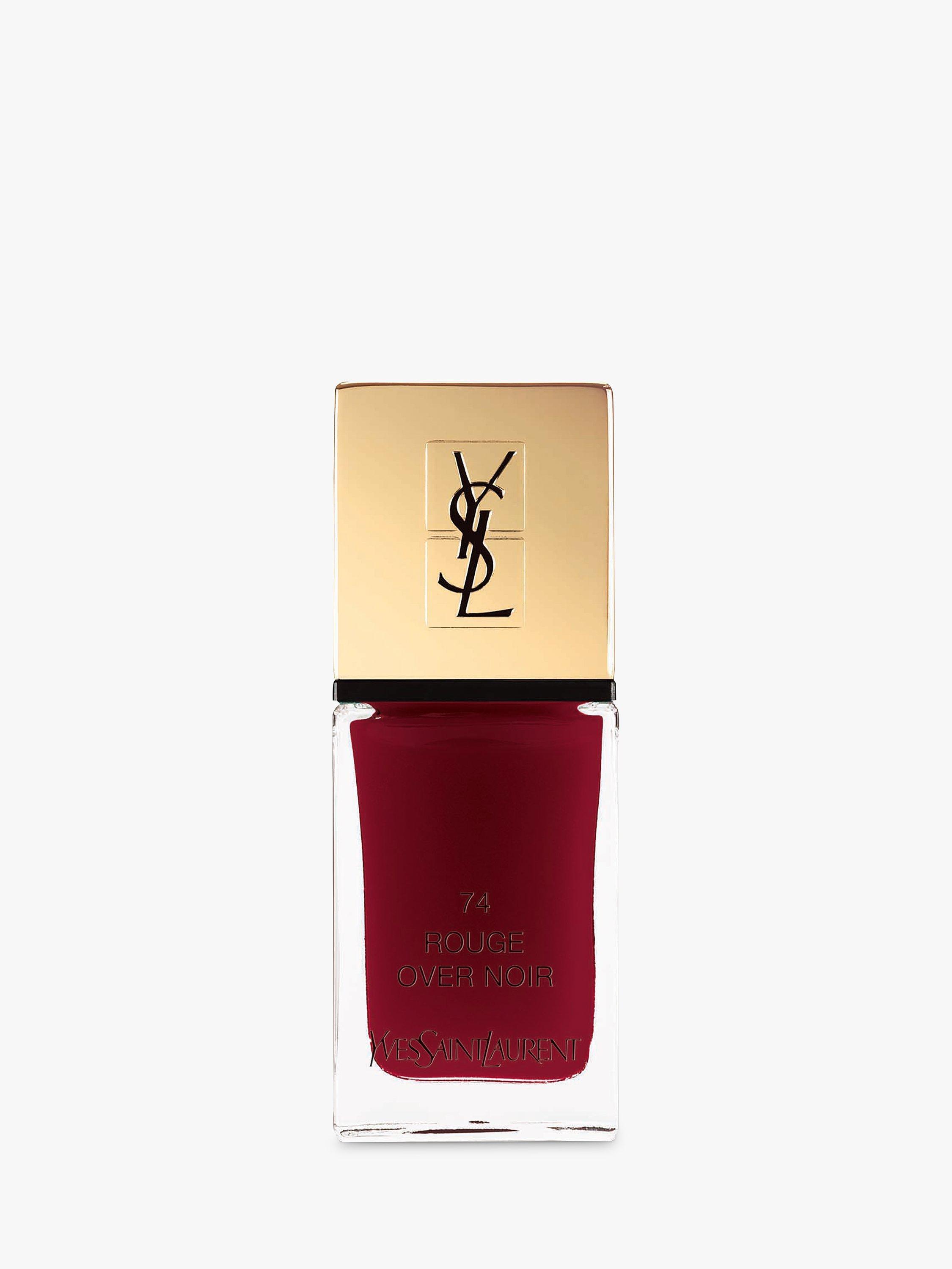 Yves Saint Laurent La Laque Couture Nail Polish, 74 Rouge Over Noir