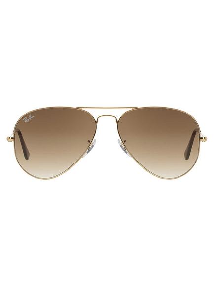 Ray-Ban RB3025 Aviator Sunglasses - view 2, Gold/Brown Gradient