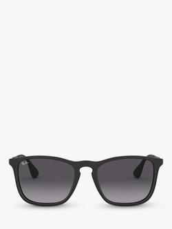 Ray-Ban RB4187 Chris Square Sunglasses - view 2, Black/Grey Gradient