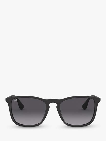Ray-Ban RB4187 Chris Square Sunglasses - view 2, Black/Grey Gradient